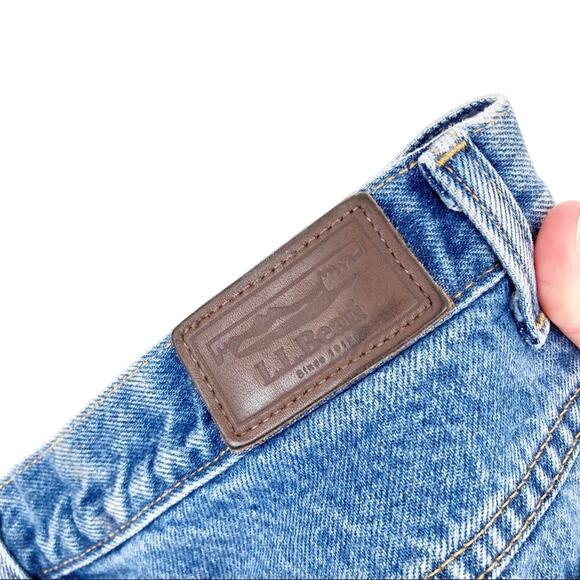 Vintage 90s LL Bean Double L Relaxed Fit Fleece Lined Jeans - Picture 3 of 5